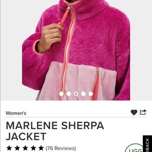 UGG Marlene sherpa pink fuzzy jacket